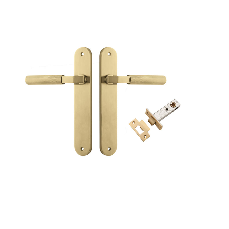 IVER BRUNSWICK DOOR LEVER HANDLE ON OVAL BACKPLATE - CUSTOMISE TO YOUR NEEDS