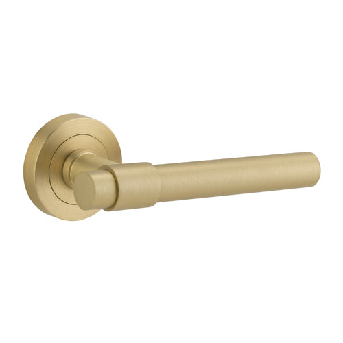 IVER HELSINKI DOOR LEVER HANDLE ON ROUND ROSE - CUSTOMISE TO YOUR NEEDS