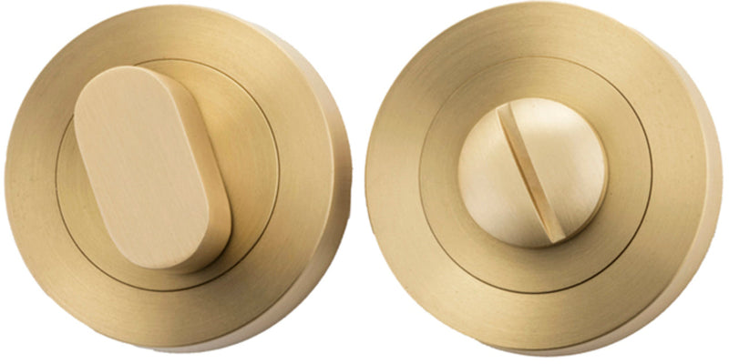 IVER OVAL PRIVACY TURN ROUND 52MM - AVAILABLE IN VARIOUS FINISHES