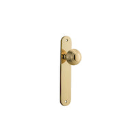 IVER GUILDFORD DOOR KNOB ON OVAL BACKPLATE - CUSTOMISE TO YOUR NEEDS