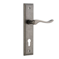 IVER STIRLING DOOR LEVER HANDLE ON STEPPED BACKPLATE - CUSTOMISE TO YOUR NEEDS