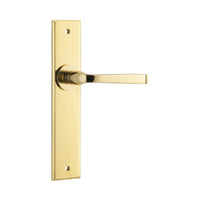 IVER ANNECY DOOR LEVER HANDLE ON CHAMFERED BACKPLATE - CUSTOMISE TO YOUR NEEDS