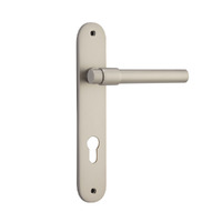 IVER HELSINKI DOOR LEVER HANDLE ON OVAL BACKPLATE - CUSTOMISE TO YOUR NEEDS