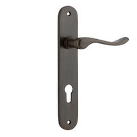 IVER STIRLING DOOR LEVER HANDLE ON OVAL BACKPLATE - CUSTOMISE TO YOUR NEEDS