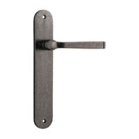 IVER ANNECY DOOR LEVER HANDLE ON OVAL BACKPLATE - CUSTOMISE TO YOUR NEEDS