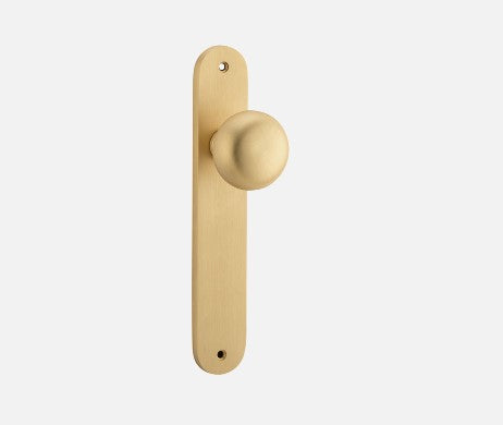 IVER CAMBRIDGE DOOR KNOB ON OVAL BACKPLATE - CUSTOMISE TO YOUR NEEDS