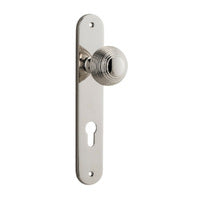 IVER GUILDFORD DOOR KNOB ON OVAL BACKPLATE - CUSTOMISE TO YOUR NEEDS