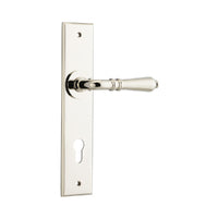 IVER SARLAT DOOR LEVER HANDLE ON CHAMFERED BACKPLATE - CUSTOMISE TO YOUR NEEDS