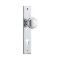 IVER CAMBRIDGE DOOR KNOB ON CHAMFERED BACKPLATE - CUSTOMISE TO YOUR NEEDS