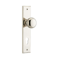 IVER CAMBRIDGE DOOR KNOB ON CHAMFERED BACKPLATE - CUSTOMISE TO YOUR NEEDS