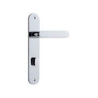 IVER BRONTE DOOR LEVER HANDLE ON OVAL BACKPLATE - CUSTOMISE TO YOUR NEEDS