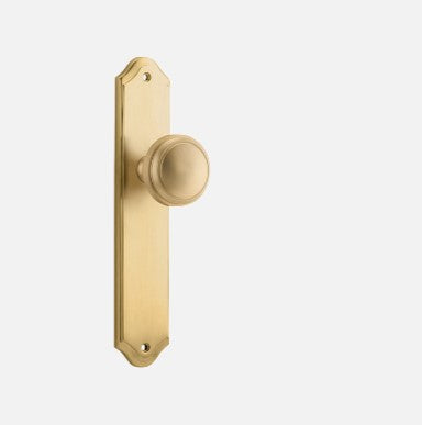 IVER PADDINGTON DOOR KNOB ON SHOULDERED BACKPLATE - CUSTOMISE TO YOUR NEEDS