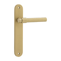 IVER HELSINKI DOOR LEVER HANDLE ON OVAL BACKPLATE - CUSTOMISE TO YOUR NEEDS