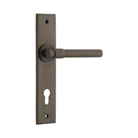 IVER HELSINKI DOOR LEVER HANDLE ON CHAMFERED BACKPLATE - CUSTOMISE TO YOUR NEEDS