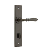 IVER SARLAT DOOR LEVER HANDLE ON CHAMFERED BACKPLATE - CUSTOMISE TO YOUR NEEDS