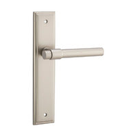 IVER HELSINKI DOOR LEVER HANDLE ON STEPPED BACKPLATE - CUSTOMISE TO YOUR NEEDS