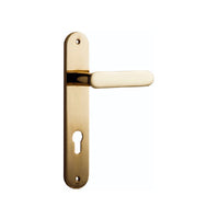 IVER BRONTE DOOR LEVER HANDLE ON OVAL BACKPLATE - CUSTOMISE TO YOUR NEEDS