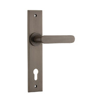 IVER BRONTE DOOR LEVER HANDLE ON CHAMFERED BACKPLATE - CUSTOMISE TO YOUR NEEDS