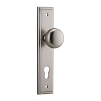 IVER CAMBRIDGE DOOR KNOB ON STEPPED BACKPLATE - CUSTOMISE TO YOUR NEEDS