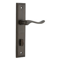 IVER STIRLING DOOR LEVER HANDLE ON STEPPED BACKPLATE - CUSTOMISE TO YOUR NEEDS