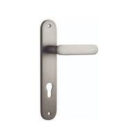 IVER BRONTE DOOR LEVER HANDLE ON OVAL BACKPLATE - CUSTOMISE TO YOUR NEEDS