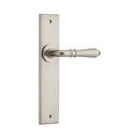 IVER SARLAT DOOR LEVER HANDLE ON CHAMFERED BACKPLATE - CUSTOMISE TO YOUR NEEDS