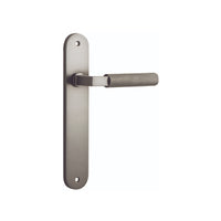 IVER BRUNSWICK DOOR LEVER HANDLE ON OVAL BACKPLATE - CUSTOMISE TO YOUR NEEDS