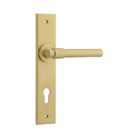 IVER HELSINKI DOOR LEVER HANDLE ON CHAMFERED BACKPLATE - CUSTOMISE TO YOUR NEEDS