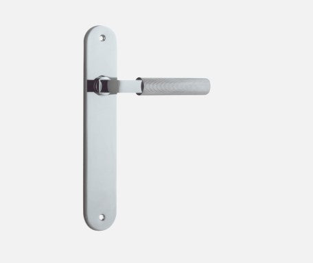 IVER BRUNSWICK DOOR LEVER HANDLE ON OVAL BACKPLATE - CUSTOMISE TO YOUR NEEDS