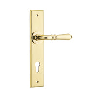 IVER SARLAT DOOR LEVER HANDLE ON CHAMFERED BACKPLATE - CUSTOMISE TO YOUR NEEDS