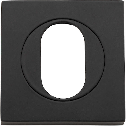 IVER OVAL ESCUTCHEON SQUARE CONCEALED FIX PAIR - AVAILABLE IN VARIOUS FINISHES