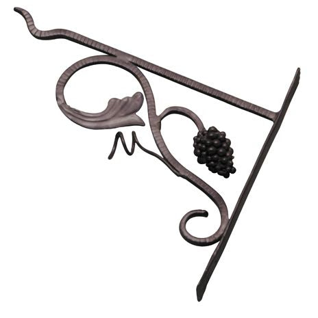 Superior Brass Iron Bracket Grapes Black