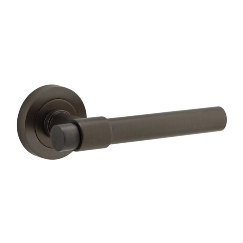 IVER HELSINKI DOOR LEVER HANDLE ON ROUND ROSE - CUSTOMISE TO YOUR NEEDS