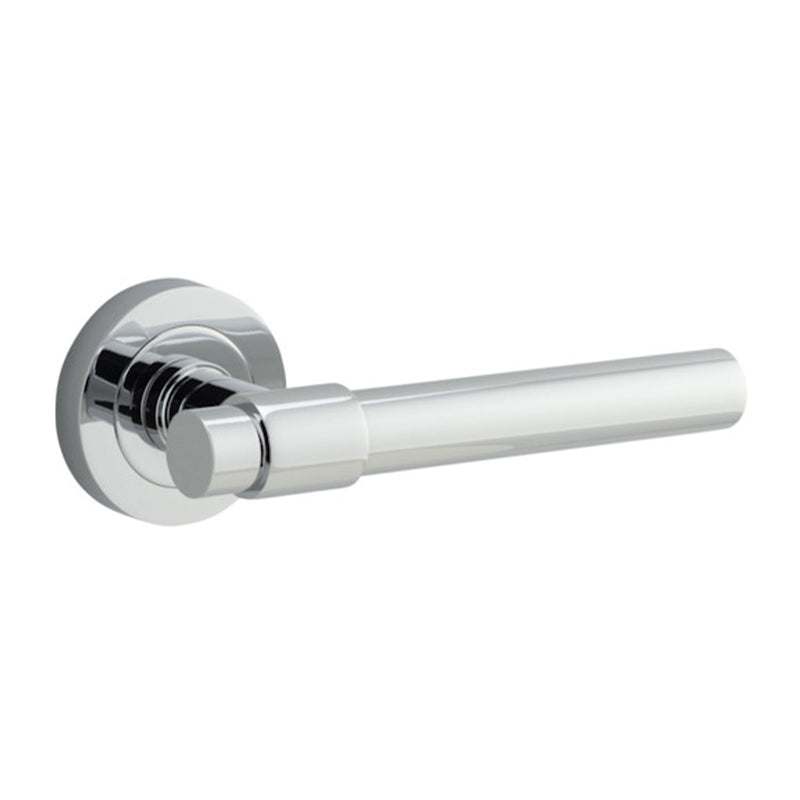 IVER HELSINKI DOOR LEVER HANDLE ON ROUND ROSE - CUSTOMISE TO YOUR NEEDS