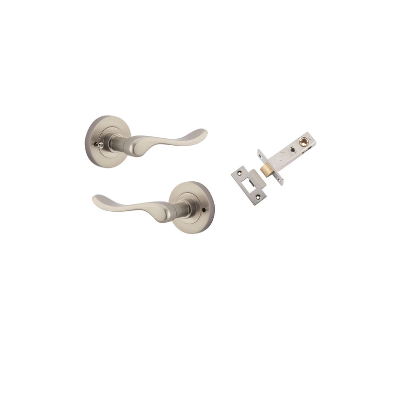 IVER STIRLING DOOR LEVER HANDLE ON ROUND ROSE - CUSTOMISE TO YOUR NEEDS