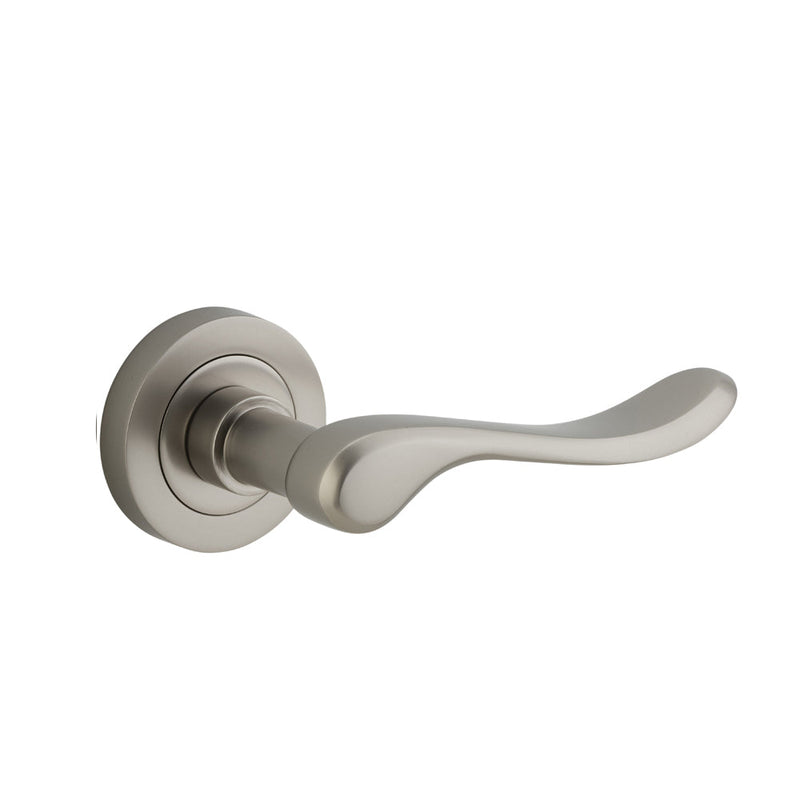 IVER STIRLING DOOR LEVER HANDLE ON ROUND ROSE - CUSTOMISE TO YOUR NEEDS