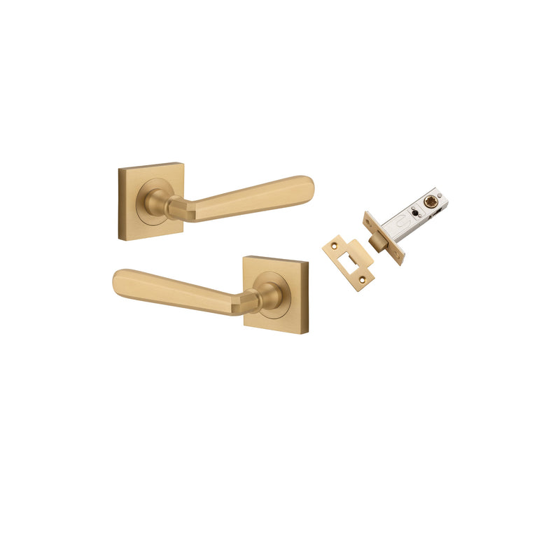 IVER COPENHAGEN DOOR LEVER HANDLE ON SQUARE ROSE - CUSTOMISE TO YOUR NEEDS