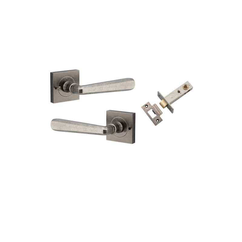 IVER COPENHAGEN DOOR LEVER HANDLE ON SQUARE ROSE - CUSTOMISE TO YOUR NEEDS