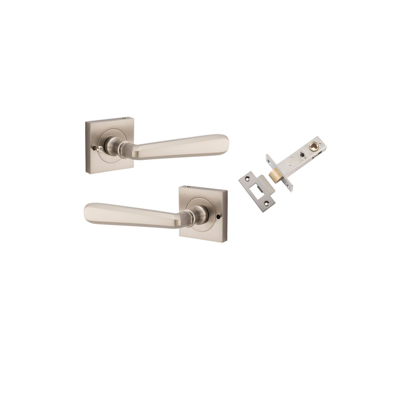 IVER COPENHAGEN DOOR LEVER HANDLE ON SQUARE ROSE - CUSTOMISE TO YOUR NEEDS