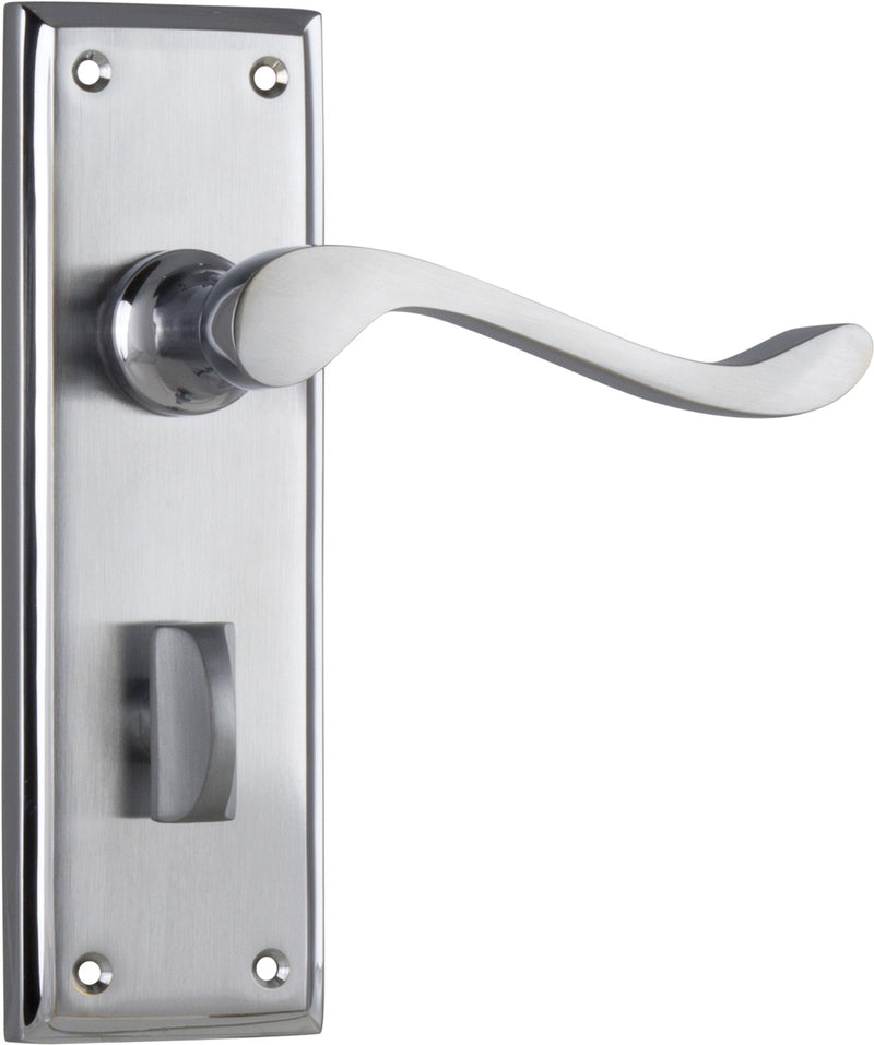 TRADCO CAMDEN DOOR LEVER HANDLE ON RECTANGULAR BACKPLATE