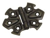 Superior Brass Decorated Iron Hinge per 2 Black 50x65mm