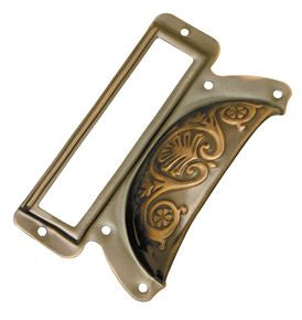 Superior Brass Drawer Pull / Lable Insert ATQ 19mm