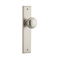 IVER CAMBRIDGE DOOR KNOB ON CHAMFERED BACKPLATE - CUSTOMISE TO YOUR NEEDS