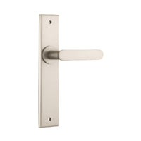 IVER BRONTE DOOR LEVER HANDLE ON CHAMFERED BACKPLATE - CUSTOMISE TO YOUR NEEDS