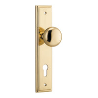 IVER CAMBRIDGE DOOR KNOB ON STEPPED BACKPLATE - CUSTOMISE TO YOUR NEEDS