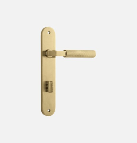 IVER BRUNSWICK DOOR LEVER HANDLE ON OVAL BACKPLATE - CUSTOMISE TO YOUR NEEDS