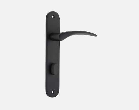 IVER OXFORD DOOR LEVER HANDLE ON OVAL BACKPLATE - CUSTOMISE TO YOUR NEEDS