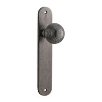 IVER GUILDFORD DOOR KNOB ON OVAL BACKPLATE - CUSTOMISE TO YOUR NEEDS