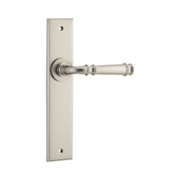 IVER VERONA DOOR LEVER HANDLE ON CHAMFERED BACKPLATE - CUSTOMISE TO YOUR NEEDS