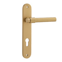 IVER HELSINKI DOOR LEVER HANDLE ON OVAL BACKPLATE - CUSTOMISE TO YOUR NEEDS